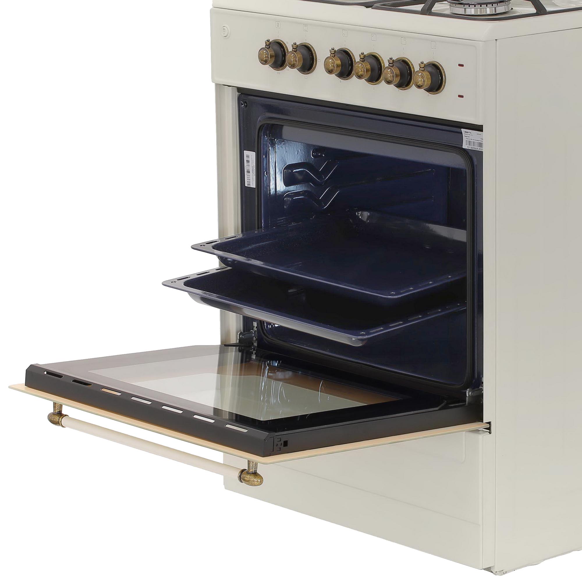 9030625 Комбинированная плита Vesta Valencia VKE 10-E Retro CHU бежевый STDN-0085500 - Вид №5