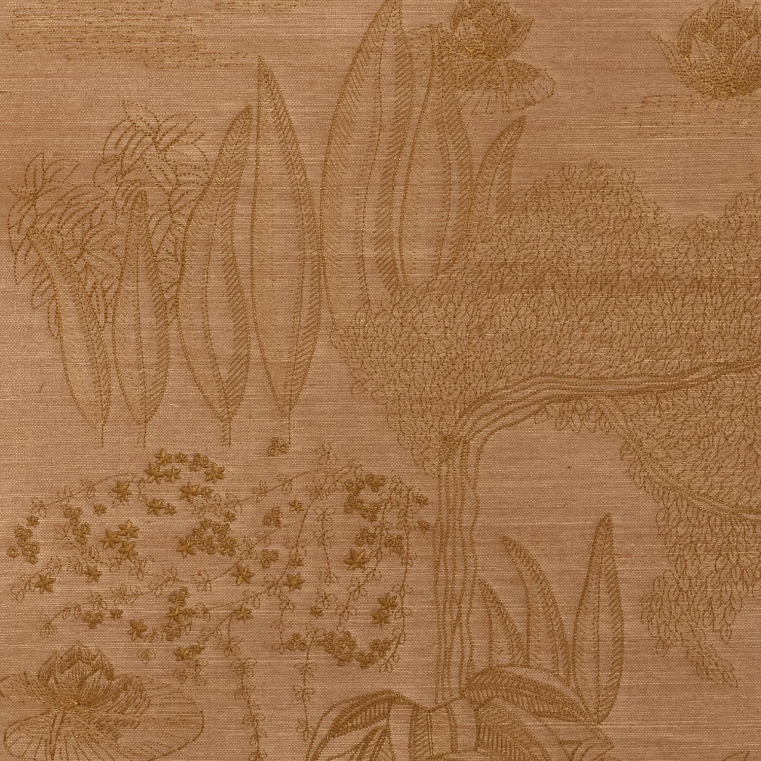 Сизаль вышитая настенная ткань Casamance Hikari ARCH-00096714 - Вид №6