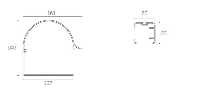 Горизонтальная палатка с алюминиевой рамой Mv Line горизонтальные тенты ARCH-00117225 - Вид №3