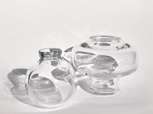 Ваза из дутого стекла
