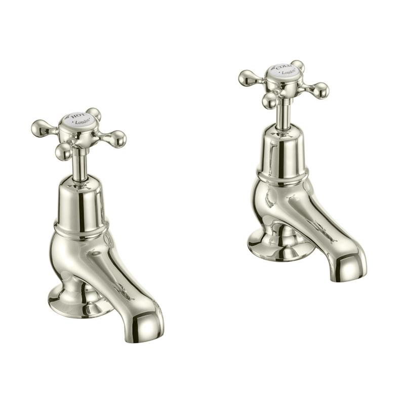 Burlington Отводы для бассейнов Клермонта 3 " Четвертьоборот с белым акцентом в Chrome CL1-QT  - Вид №4