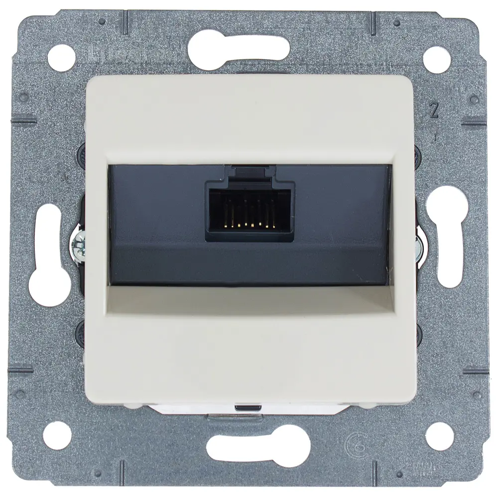 Розетка компьютерная встраиваемая Legrand Cariva RJ45 UTP cat 6 цвет слоновая кость STLM-2160628