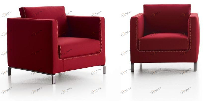 B&B Italia Кресло из ткани с подлокотниками Ray sun-id-1479678