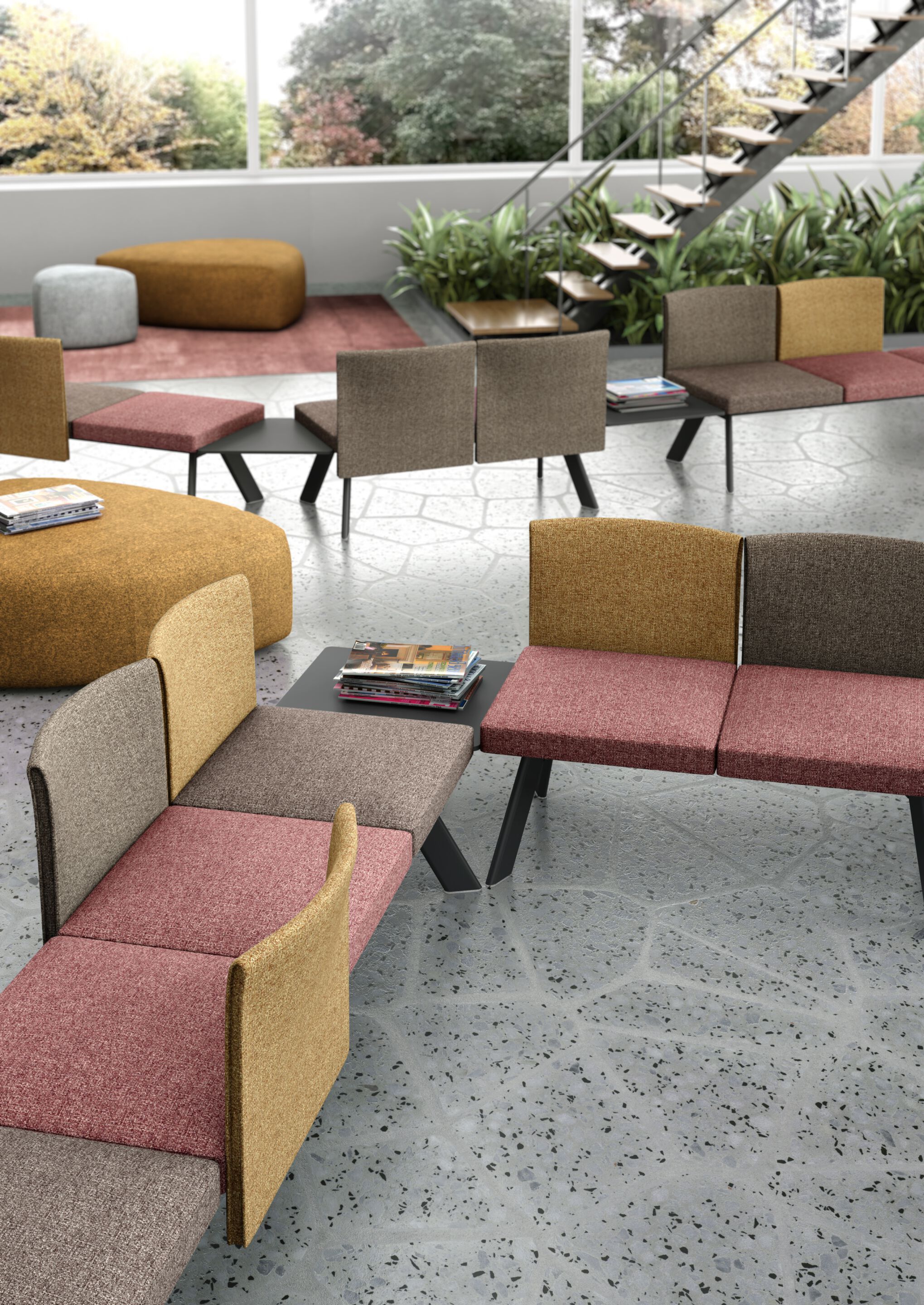 Ткань модульная скамья для контракта Leyform OLA ARCH-00137093 - Вид №4