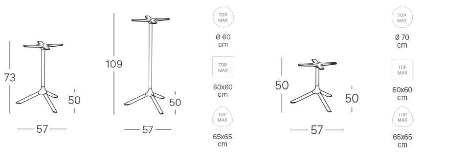 Высокий стальной стол S-CAB Tripé ARCH-00135545 - Вид №5
