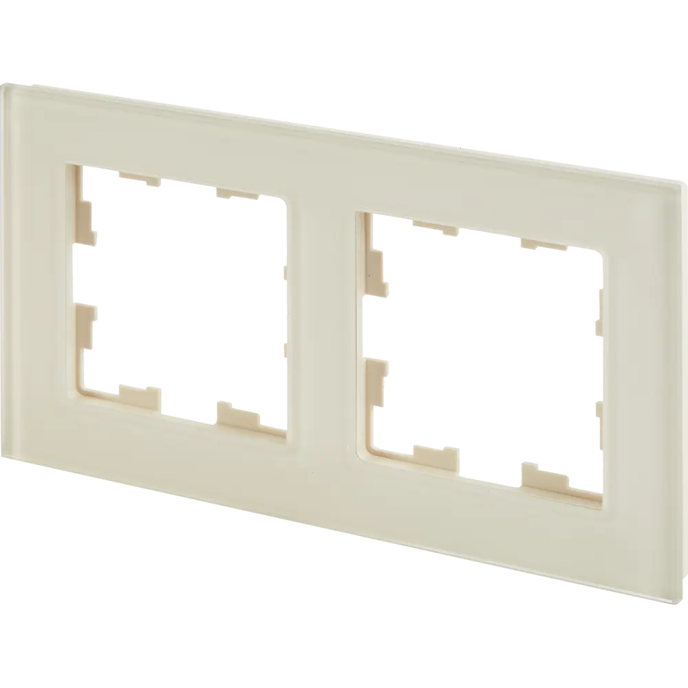 Рамка IEK Brite-2 для розеток и выключателей в ванильном цвете 87761317 STLM-1102971 - Вид №2
