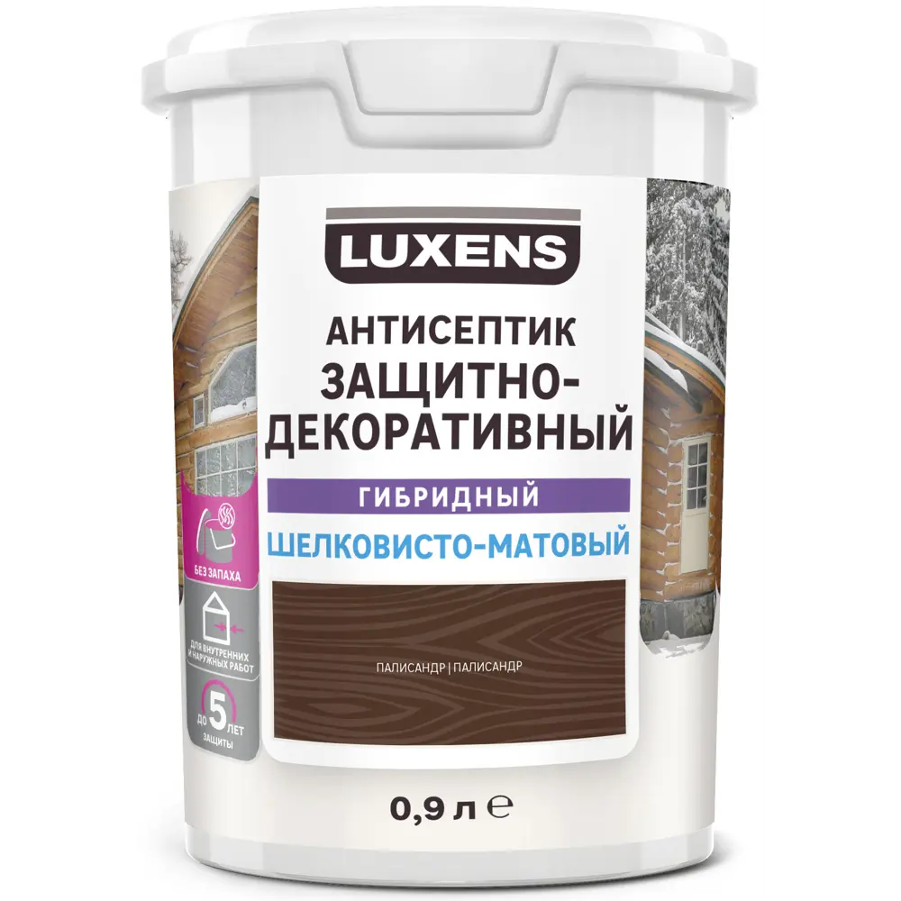 Антисептик Luxens для защиты древесины цвет Палисандр 0.9 л 82933511 STLM-0038118 - Вид №1