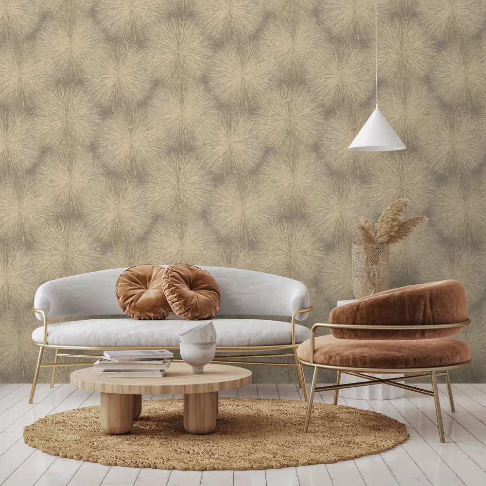 EURO DECOR Bengal - флизелиновые обои с золотым оттенком для элегантного интерьера 89361750 STLM-0835868 - Вид №2