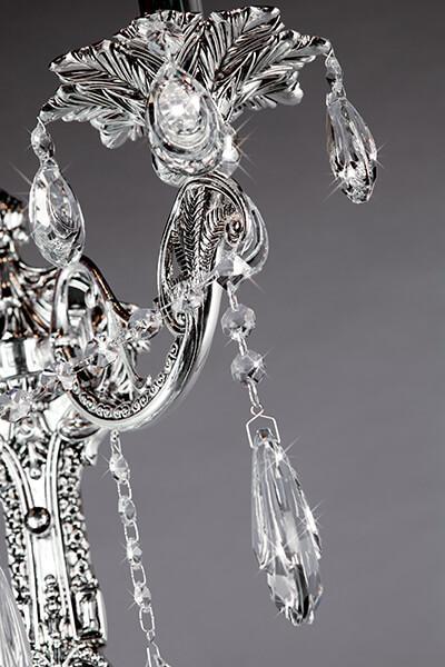 Бра хрустальное на 2 лампы хром Bogates 405/2 BOGATES СВЕЧА 00-3931043 Прозрачный;хром  - Вид №2