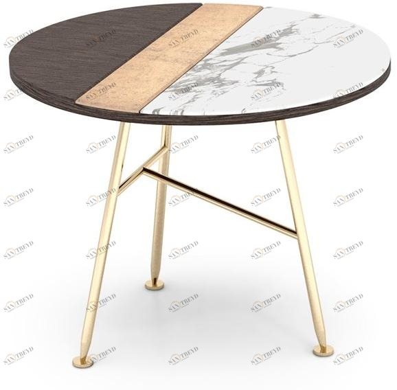 Sicis Круглый деревянный журнальный столик для гостиной sun-id-1482072