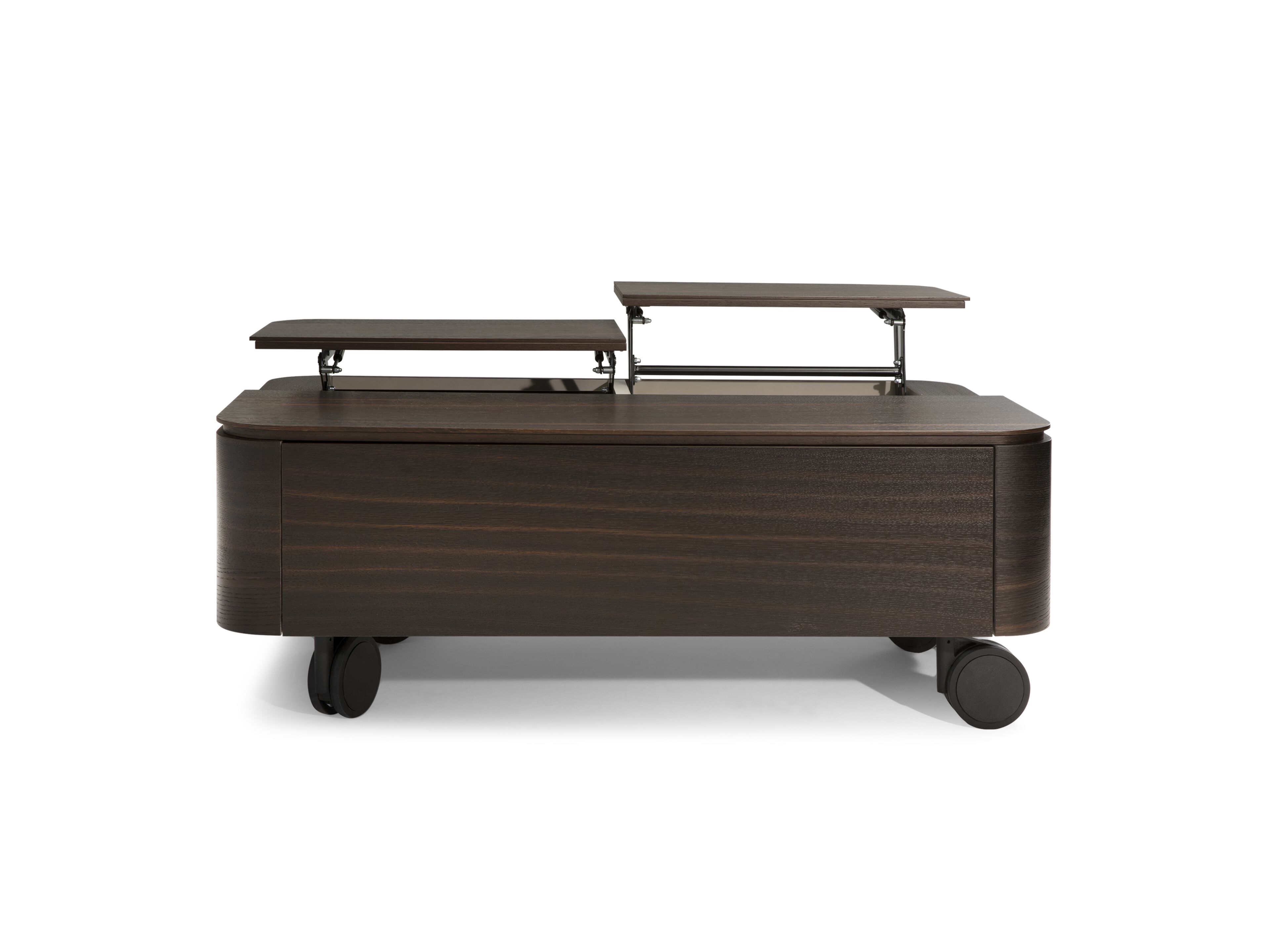 Деревянный журнальный столик с колесами и отсеком для хранения Natuzzi Italia SQUARE ARCH-00091390 - Вид №10