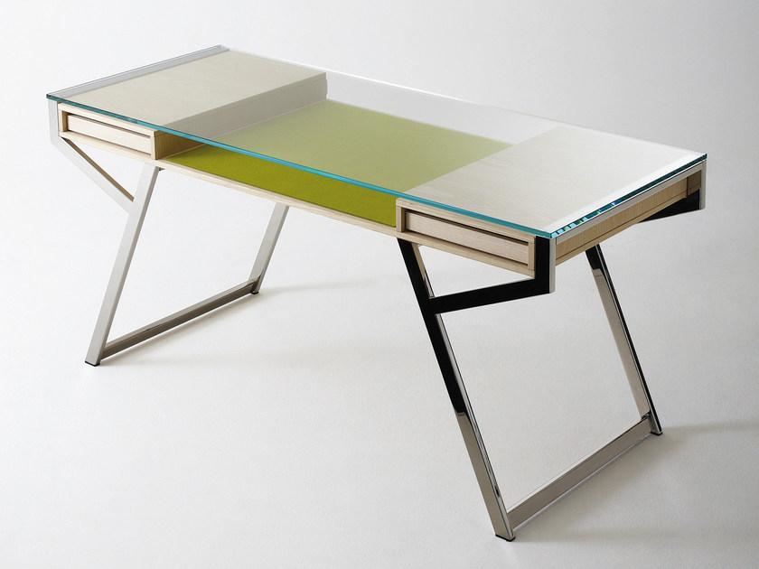 Gallotti&Radice Хрустальный стол с ящиками sun-id-1440111 - Вид №1