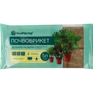 Почвобрикет БиоМастер «Зеленая Пальма» 5 л 82375677 STLM-2176841