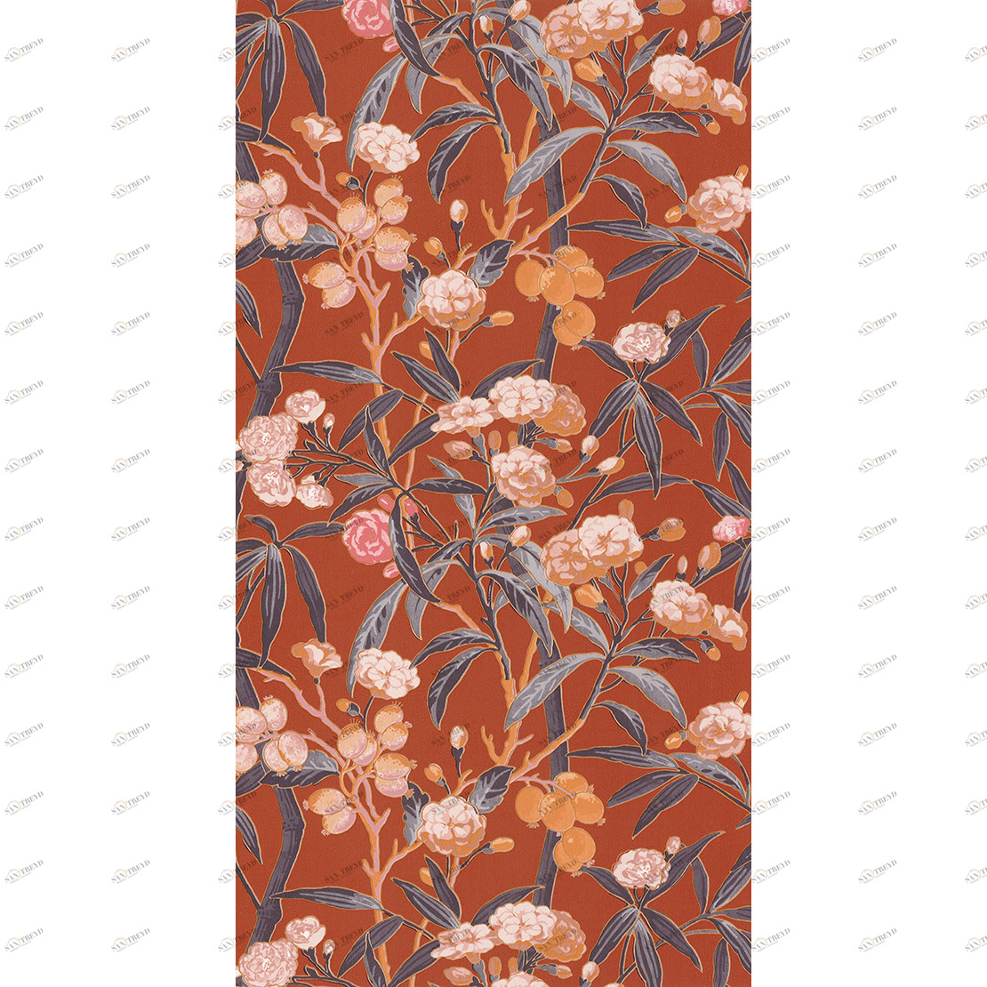 Рулон обоев CUBA CBBA84333417. Основа нетканый винил Casadeco