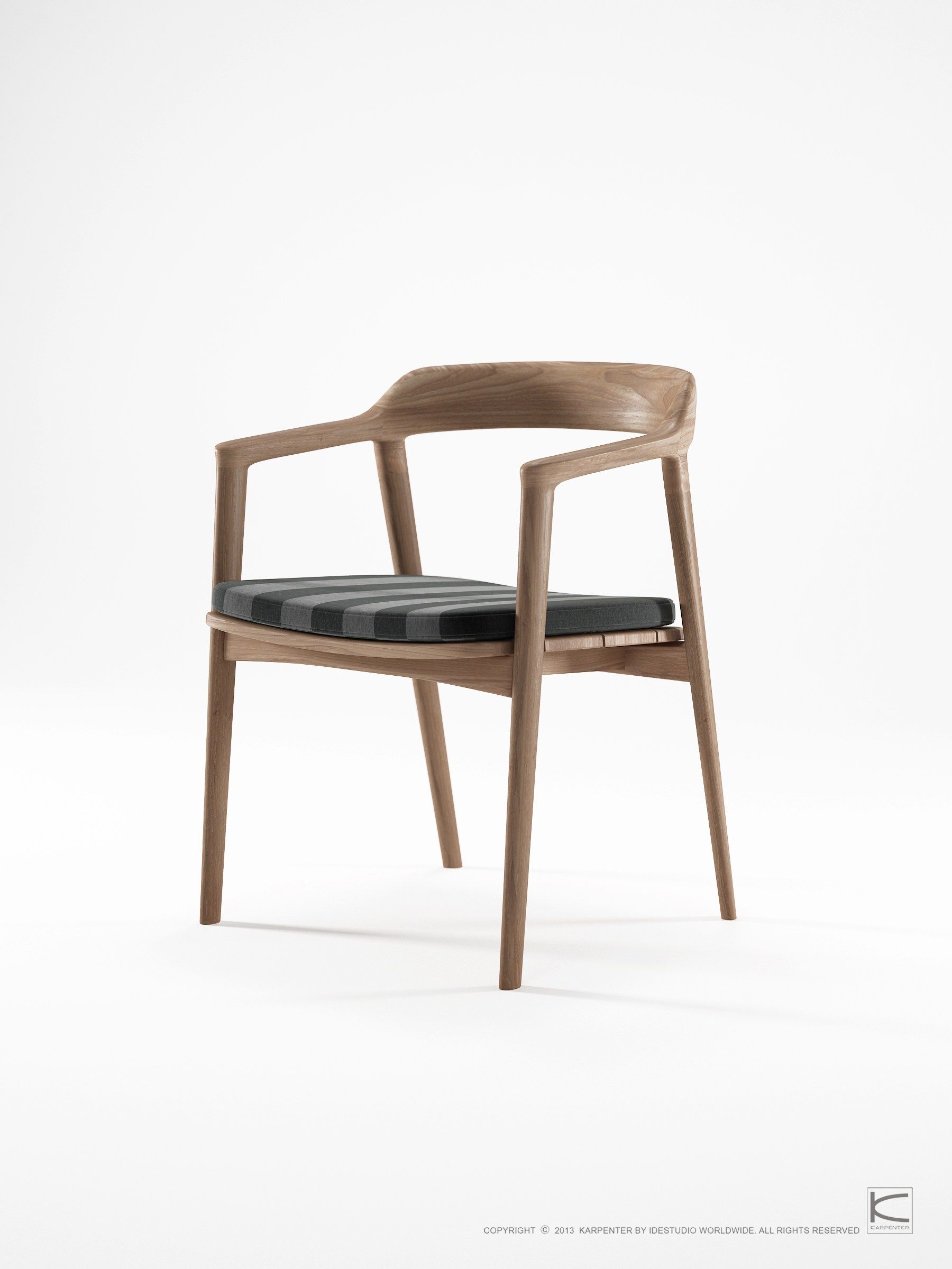 Стул из тикового дерева с подлокотниками KARPENTER Grasshopper Outdoor ARCH-00022537 - Вид №40