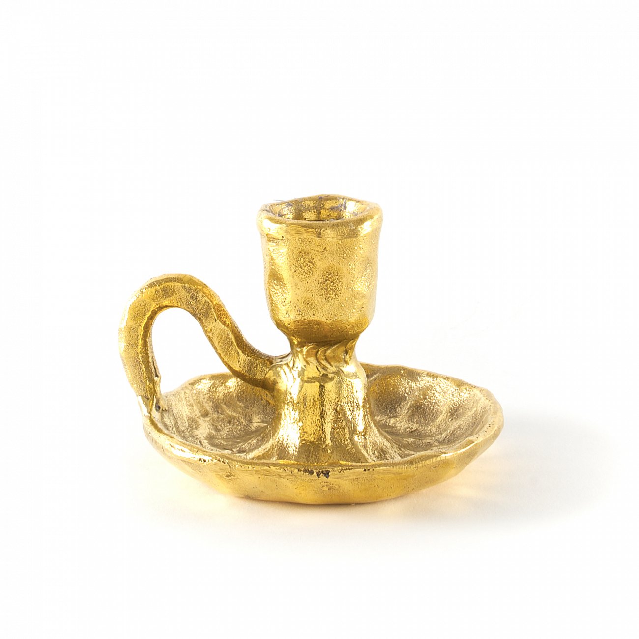 Подсвечник металлический золотистый Fingers SELETTI  00-3882943 Золото  - Вид №3