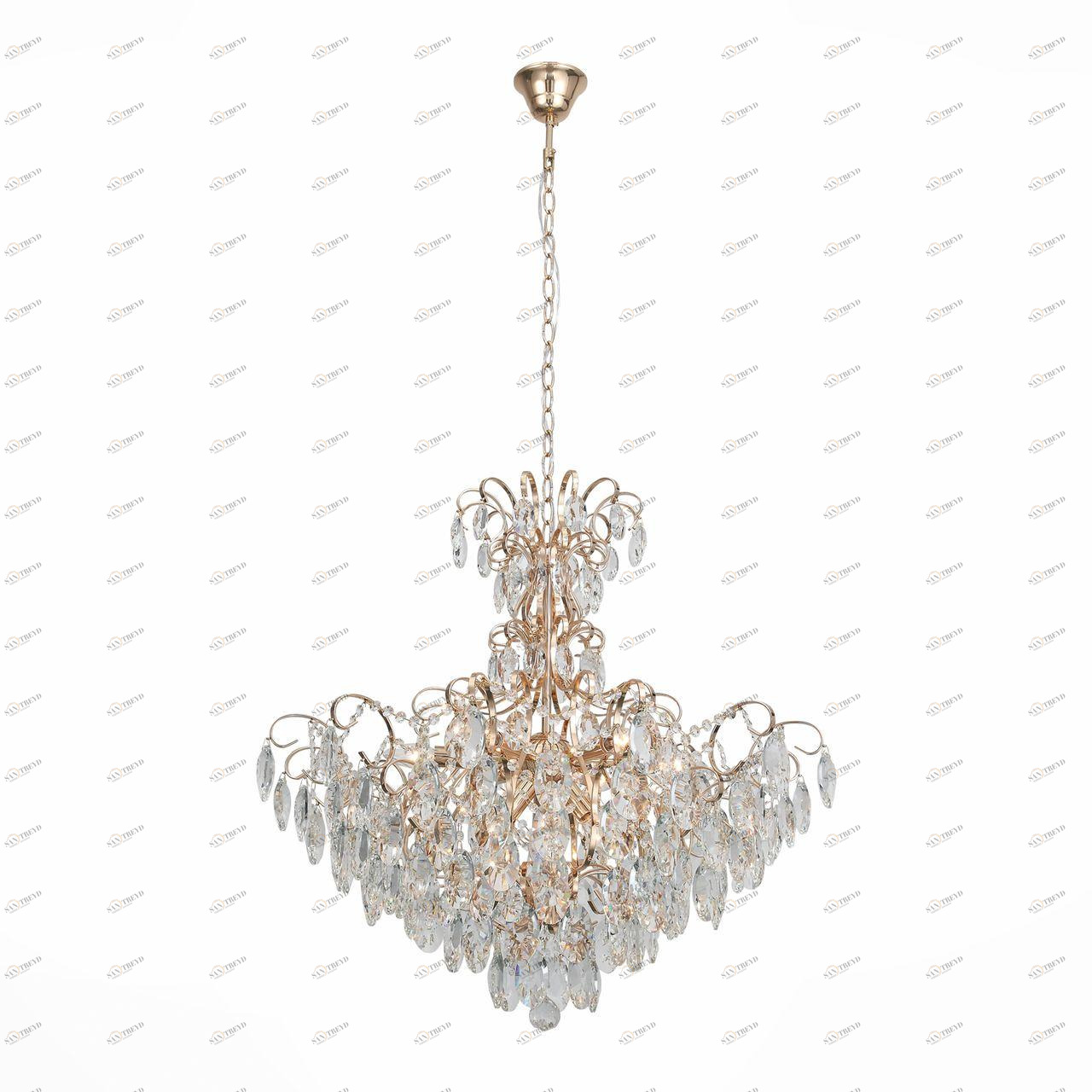 Подвесная люстра ST Luce Orecchini SL846.203.09 ST LUCE ДИЗАЙНЕРСКИЕ, ORECCHINI GOLD 109225 Золотой 