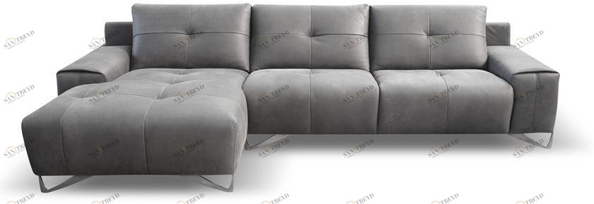 Кожаный диван с шезлонгом Santreyd sun-id-1483441