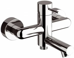 Rubinetterie Mariani Настенный однорычажный смеситель для ванны из латуни на 2 отверстия Ultraminimal 212/um