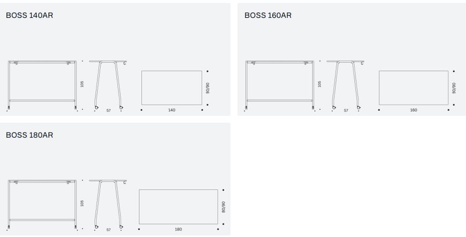 Высокий деревянный стол для совещаний с колесами IBEBI Boss ARCH-00023742 - Вид №10