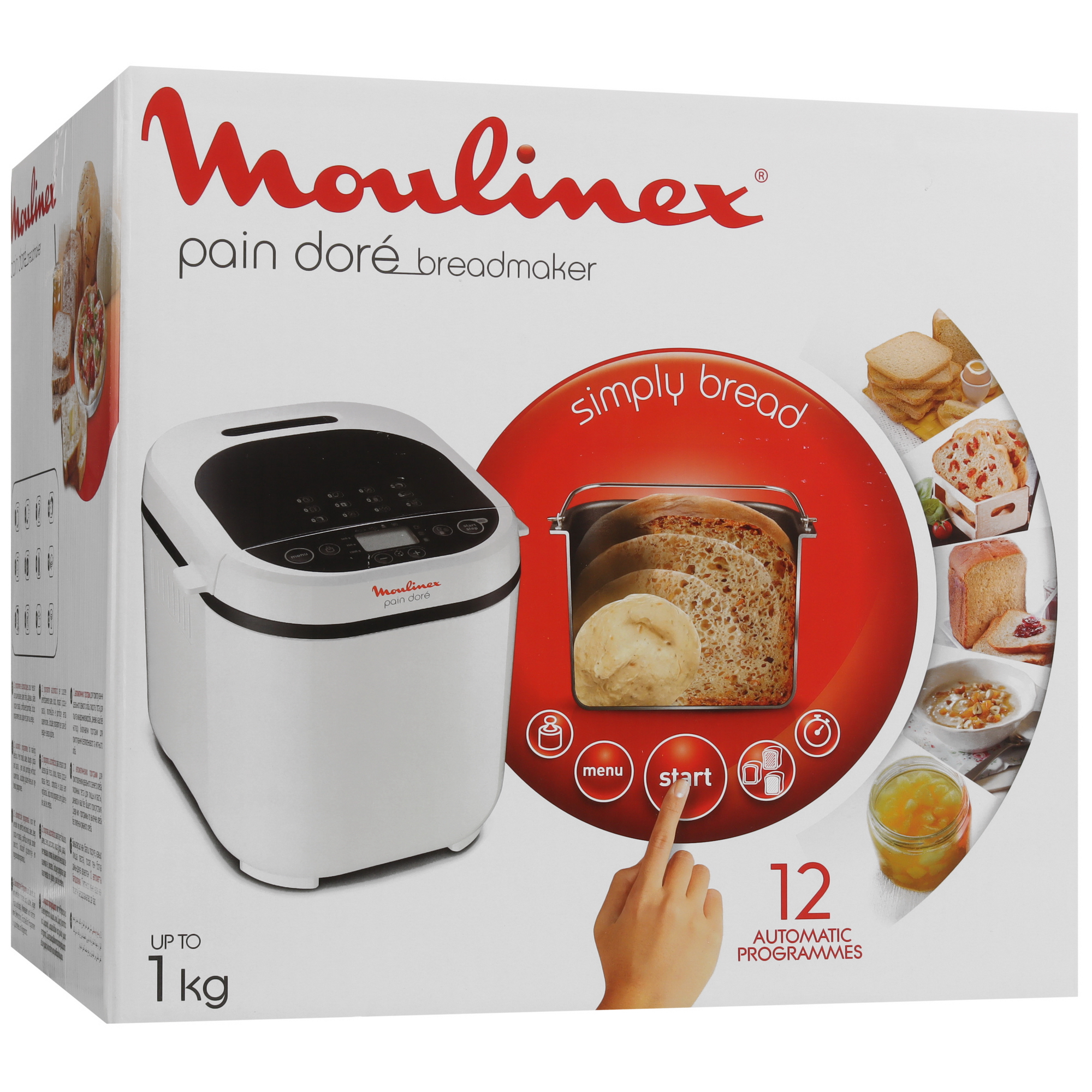 5472637 Хлебопечь Moulinex Pain Dore OW210130 белый STDN-0021023 - Вид №10