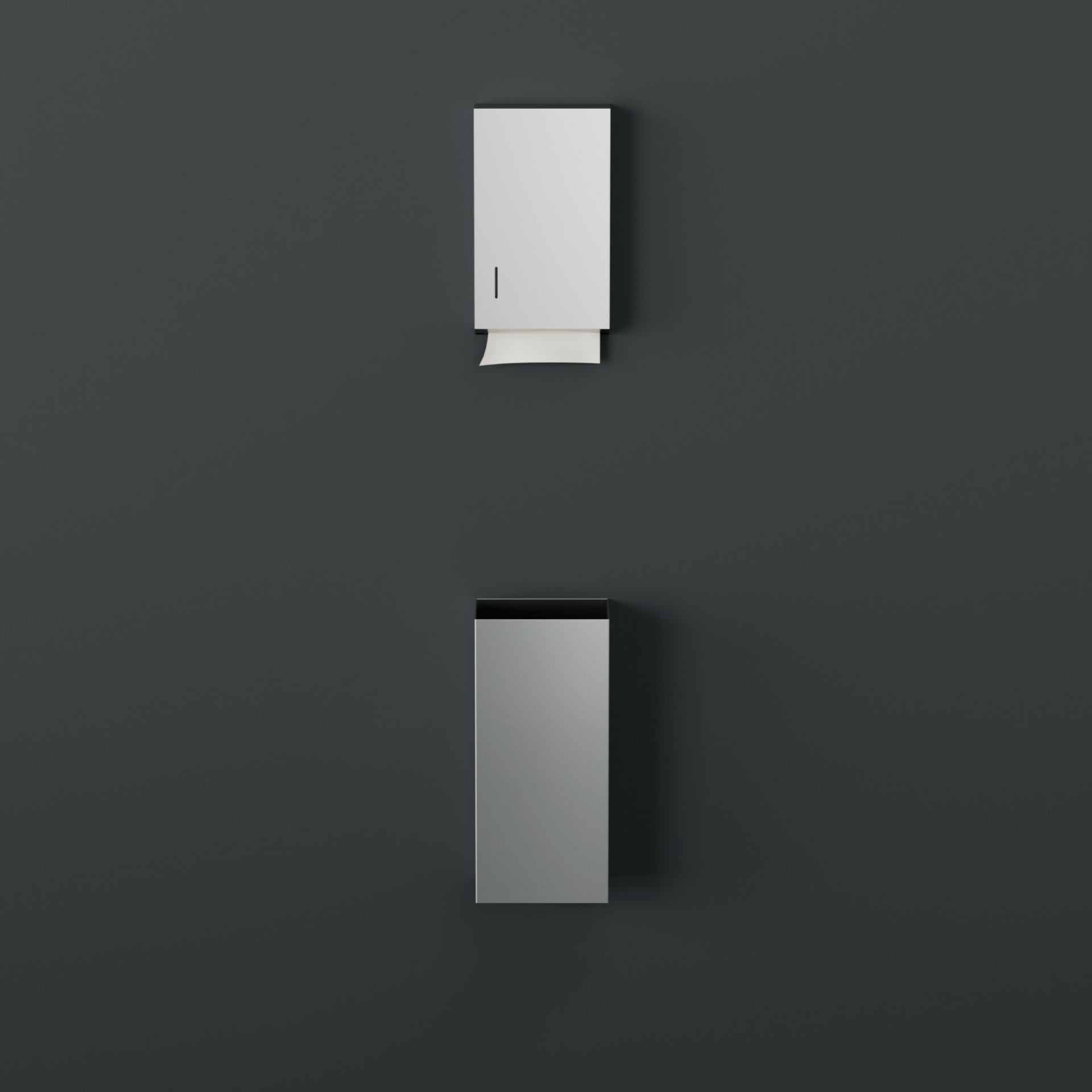 P705-B Мусорный бак из нержавеющей стали, настенный, 20 л Duten  - Вид №1