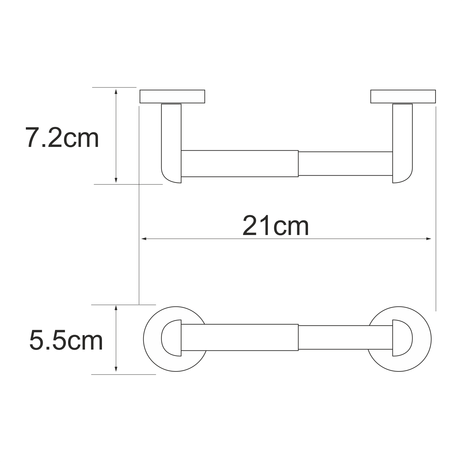 K-6222 Rhein Держатель туалетной бумаги WasserKRAFT Rhein K-6200  - Вид №2