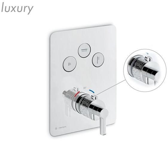 newform Смеситель для душа встраиваемый термостатический с переключателем Blink chic sun-id-1354271 - Вид №5