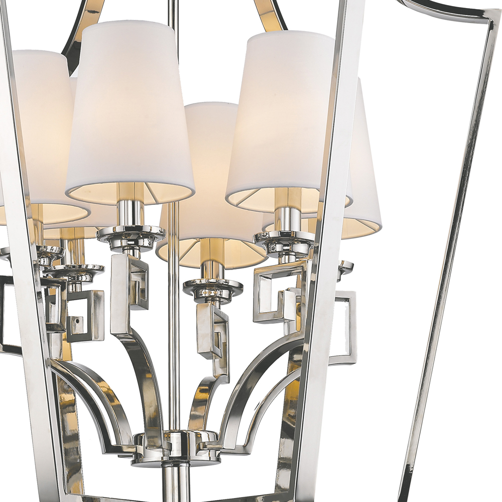 Люстра Presidential 6 от Delight Collection белая/никель KM0701P-6 DELIGHT COLLECTION ДИЗАЙНЕРСКИЕ 247060 Белый  - Вид №2