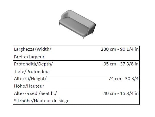 3-местный контрактный диван La Cividina Elle/ P ARCH-00014123 - Вид №2