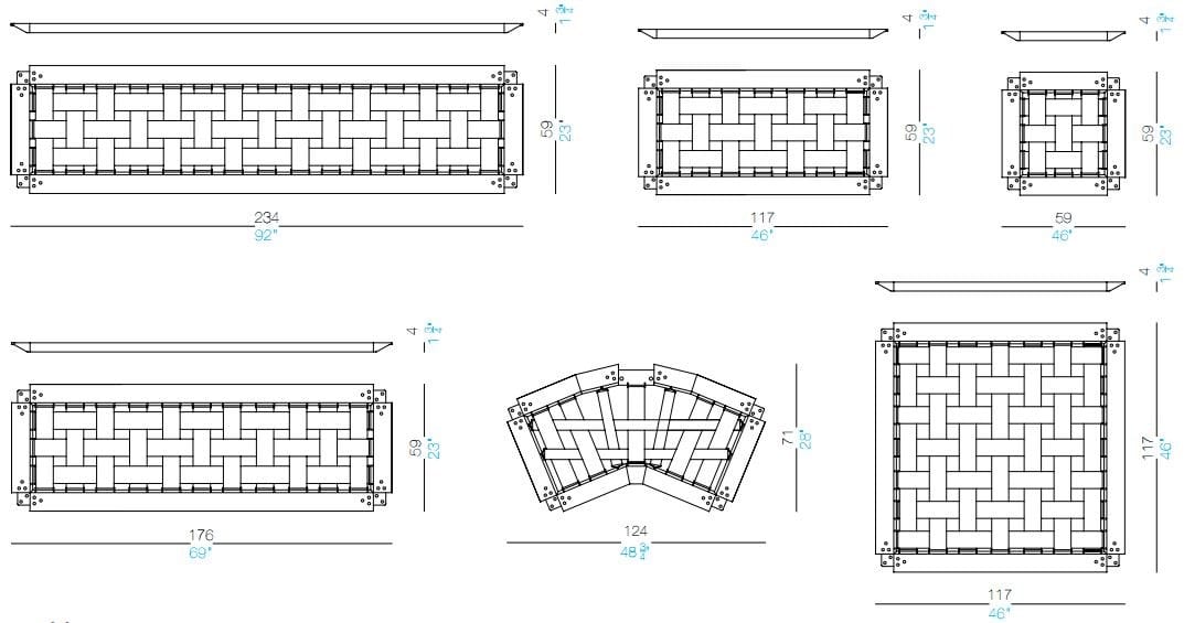 Ткань контракт диван Lapalma ADD ARCH-00062190 - Вид №5