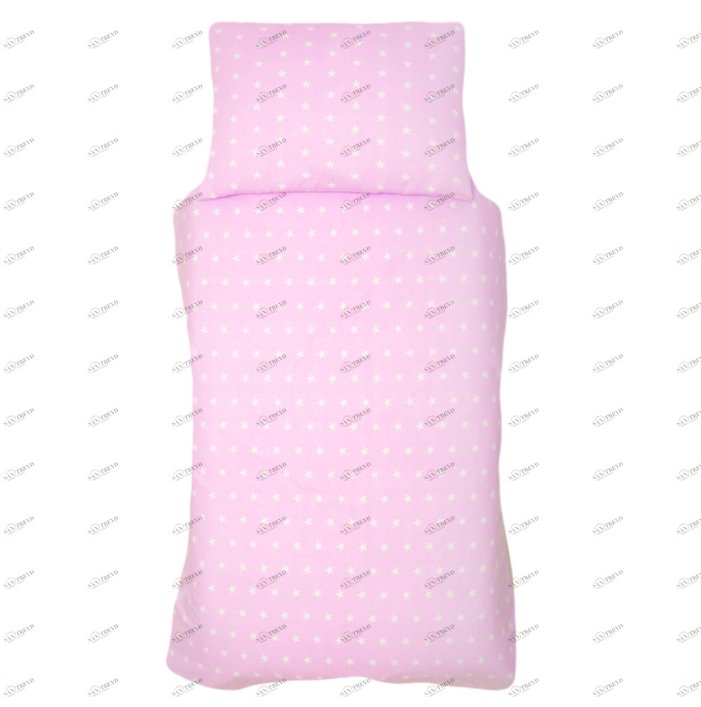 Детское постельное белье "Звезды", фон лаванда БЕЛЬМАРКО  327380 Розовый Santreyd 