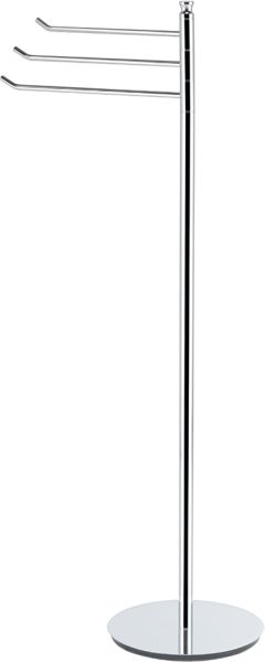 1123/3(24) Stil Haus Hashi, стойка: 3 полотенцедержателя, цвет белый матовый