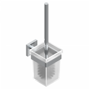 G80-4722 Стакан стеклянный настенный и щётка для унитаза Thg-paris Orcade Хром