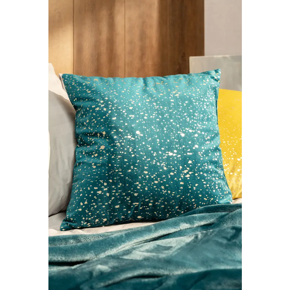 Подушка Голди 43x43 см цвет морская глубина LINEN WAY STLM-2196050 - Вид №3