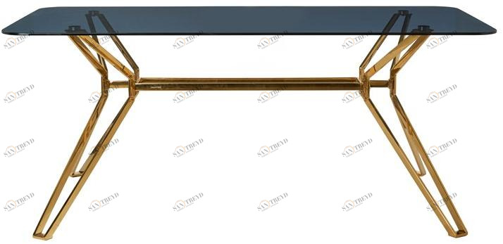 Pols Potten Прямоугольный стол из стали и стекла  370-010-002 