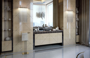 Стеклянный светодиодный настенный светильник