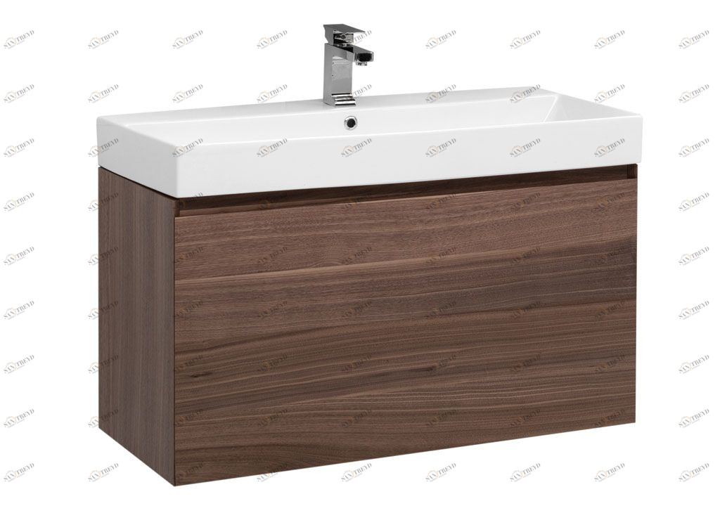 Тумба с раковиной Aquanet Нью-Йорк 100 орех 0020394900199206