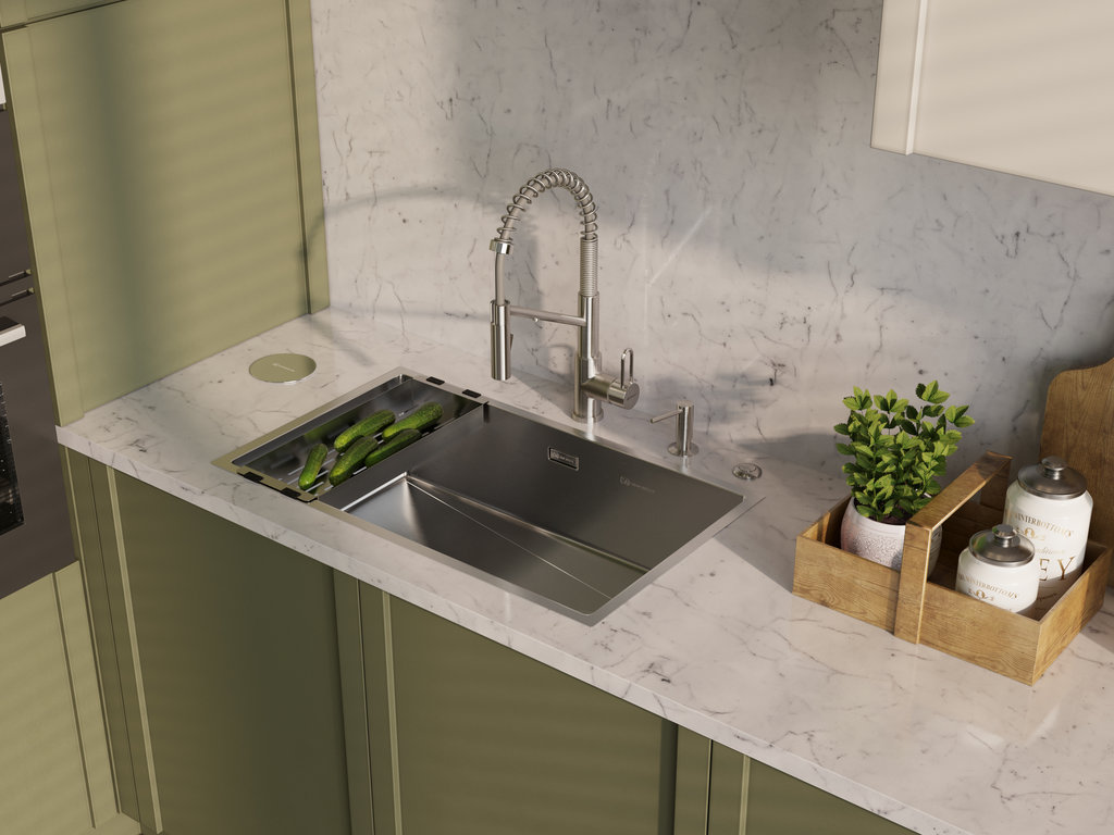 Кухонная мойка Taki 74-U/IF Side IN OMOIKIRI 4993170 - Вид №2