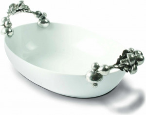 10648849 Vagabond House Блюдо сервировочное с ручками Vagabond House Редис 36х22см, керамика Керамика