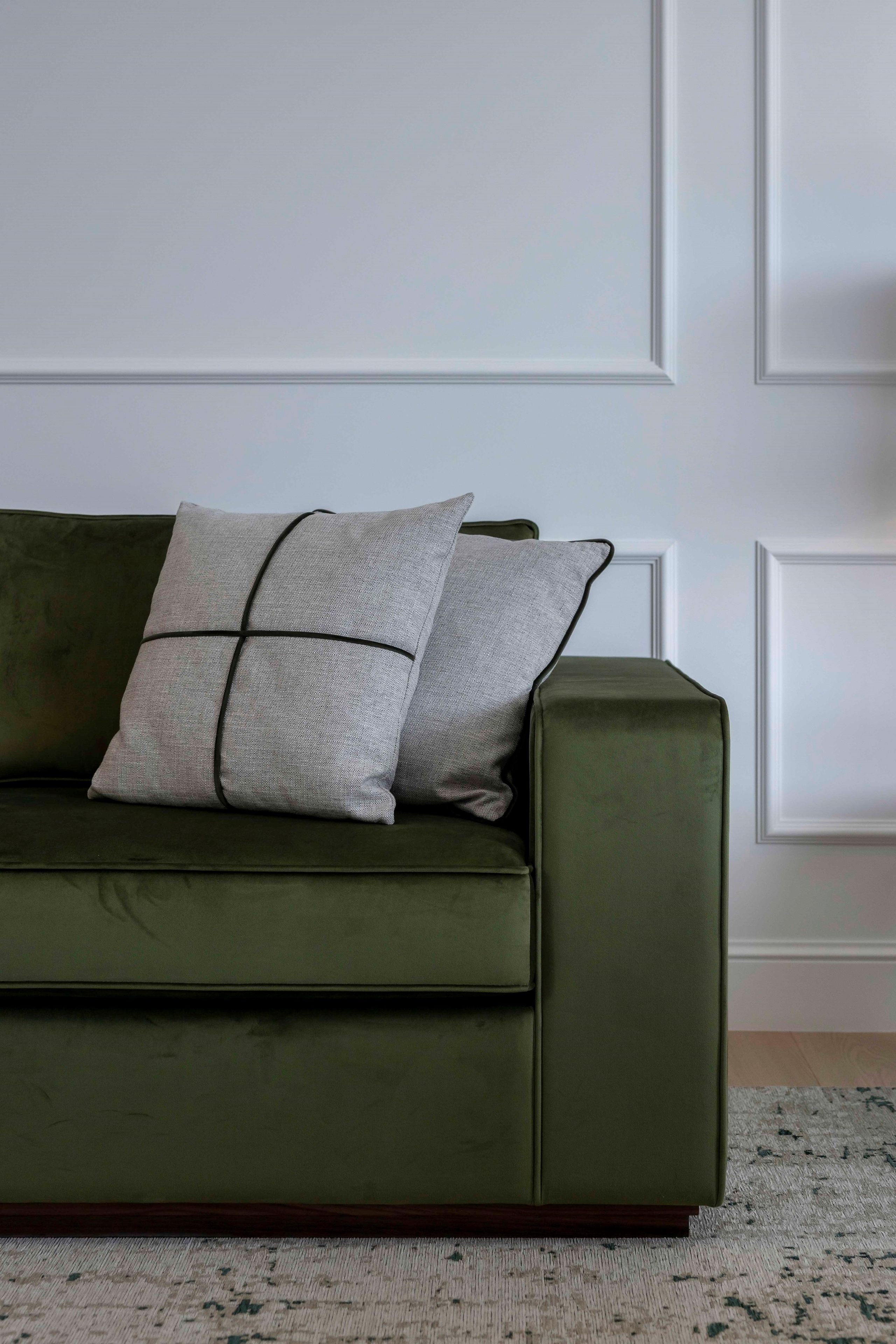 Бархатный диван с полуостровом Stylish Club Fortune ARCH-00130179 - Вид №10