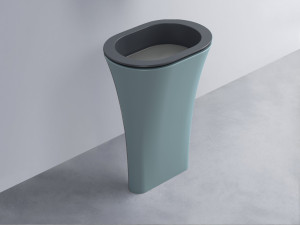 AMLA65-BA+AMPILO-CM+AMCOLO-PL Раковина Amedeo Ovale отдельностоящая cielo Enjoy + Amedeo