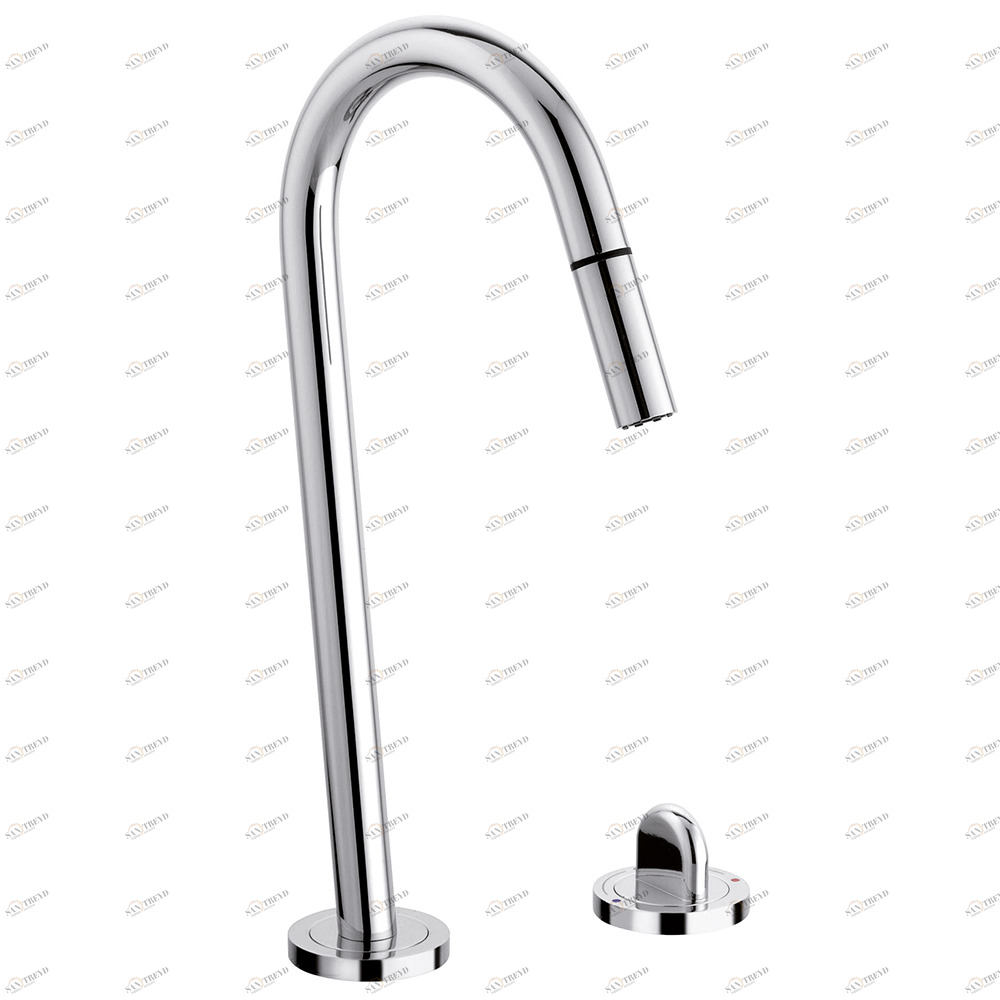 Graffio Смеситель для раковины термостатический, 2 отверстия, «touch». HO001 