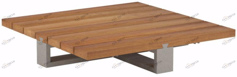 Royal Botania Низкий квадратный алюминиевый садовый столик Vigor lounge sun-id-1408578