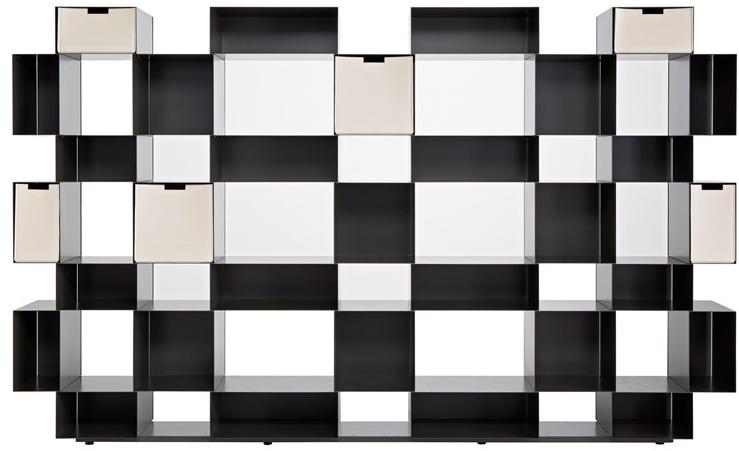 AMURA Модульный открытый книжный шкаф из металла Eresia Am038.er13 - Вид №7