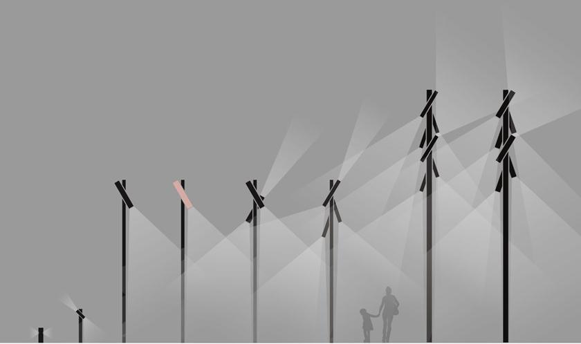 Neri Фонарный столб из экструдированного алюминия Nebula sun-id-1445356 - Вид №2