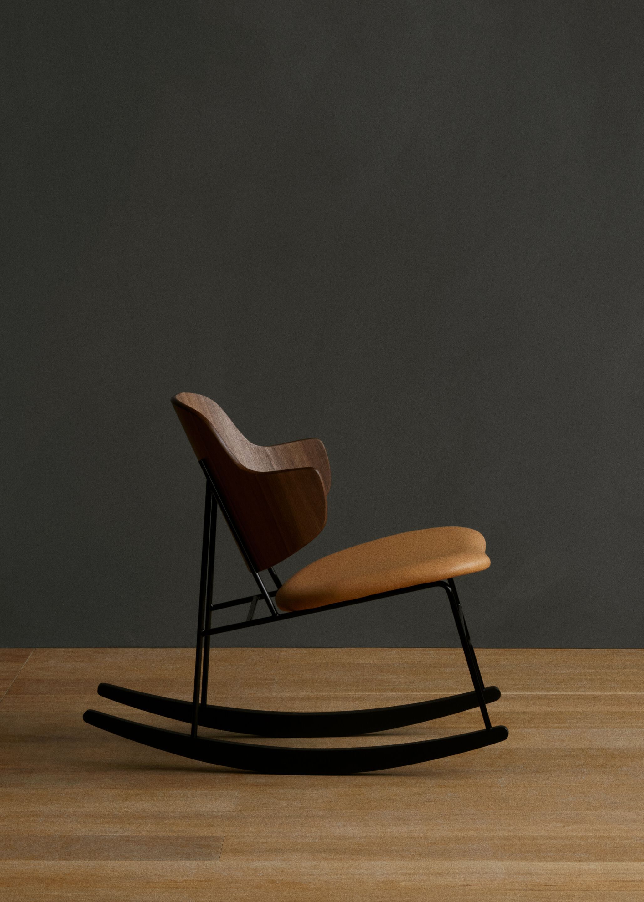 Деревянное кресло-качалка со встроенной подушкой Audo Copenhagen Пингвин ARCH-00013552 - Вид №11