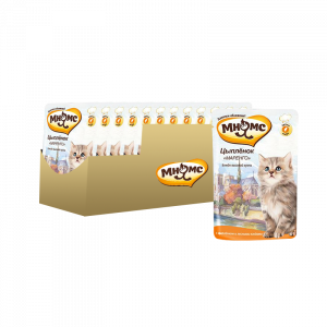 ПР0032910*12 Корм для котят Цыпленок Маренго консерв.85г (упаковка - 12 шт) МНЯМС