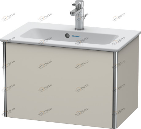 XS406509191 Тумбочка подвесная компакт XSquare #XS4065 610 x 388 мм Серо-коричневый декор Duravit