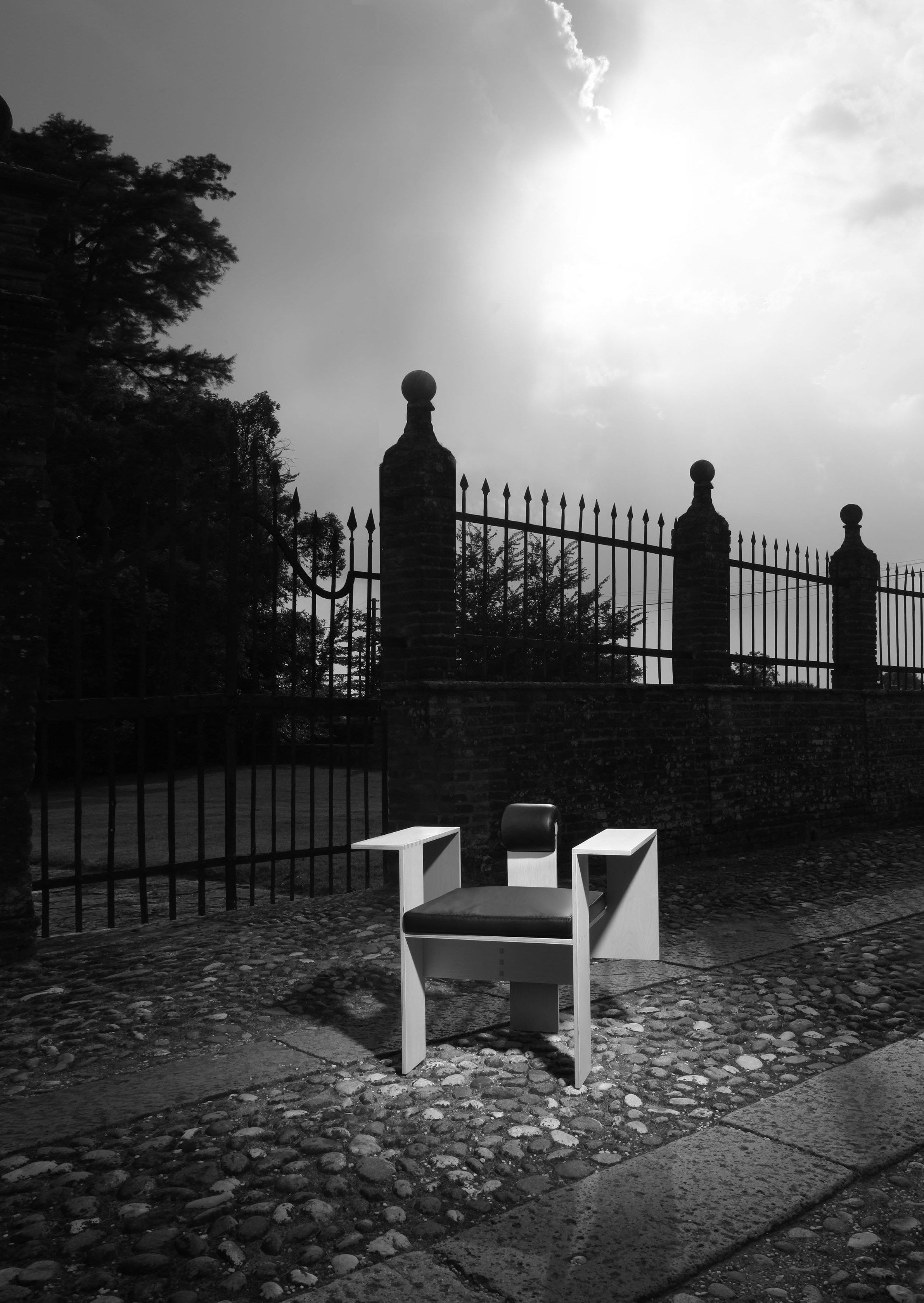 Кленовое кресло с подлокотниками Morelato современный ARCH-00028140 - Вид №5